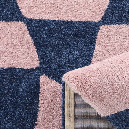 Tapis Intérieur à Poils Longs Groovy 383 Bleu 80 X 140 Cm