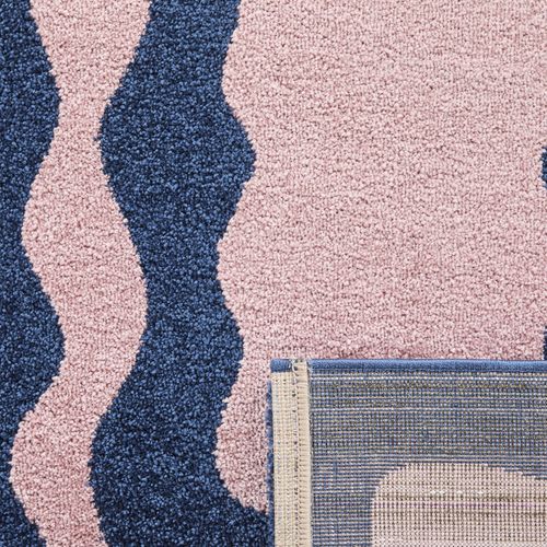 Tapis De Salon Rétro Année 70 - Groovy - Bleu - 160x230cm