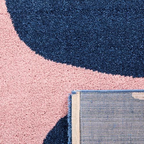 Tapis Intérieur à Poils Longs Groovy 385 Bleu 120 X 260 Cm