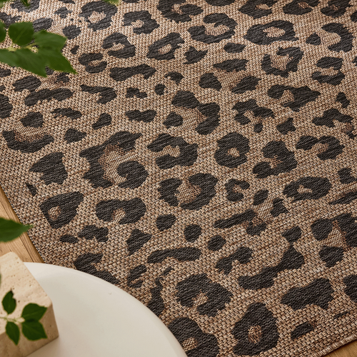 Tapis D'intérieur Et Extérieur Marron Motif Léopard Savanna 200x290