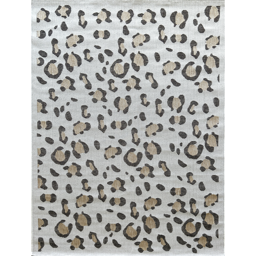 Tapis D'intérieur Et Extérieur Crème Motif Léopard Savanna 120x160