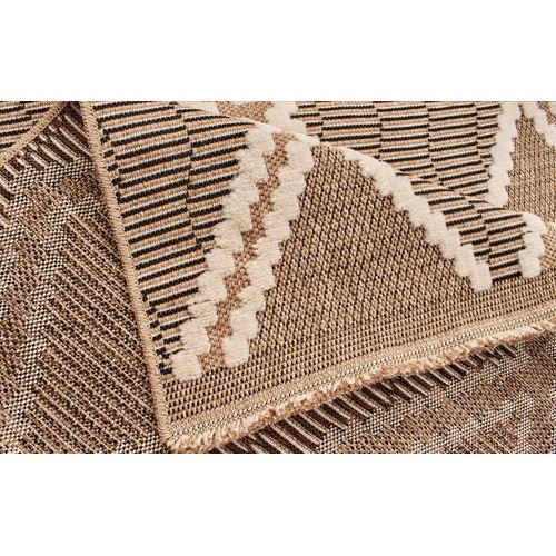 Tapis Intérieur Extérieur Aspect Jute Noire Tulum 9048 170 X 120 Cm