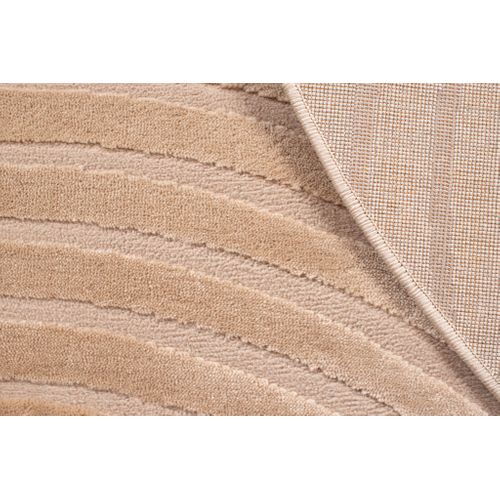 Tapis De Salon Beige Graphique Bianca Diamètre 120