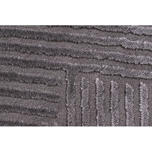 Tapis De Salon Gris Graphique Bianca Diamètre 120