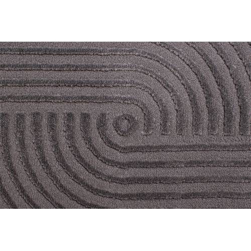 Tapis De Salon Gris Graphique Bianca Diamètre 120 Cm