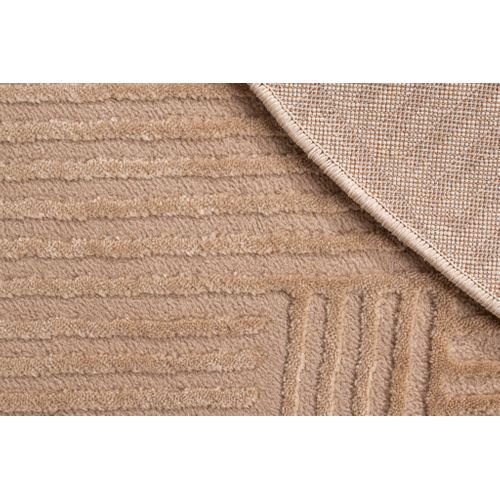 Tapis De Salon Beige Graphique Bianca Diamètre 160