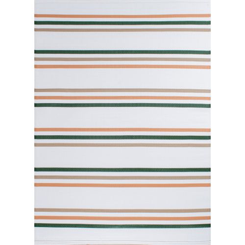 Tapis Lignes Vert Extérieur Capri 150x220