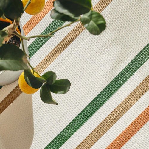 Tapis Lignes Vert Extérieur Capri 150x220