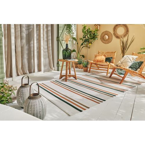 Tapis Lignes Vert Extérieur Capri 180x280
