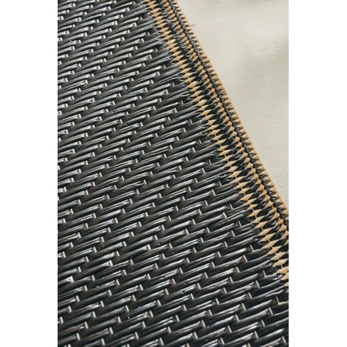 Tapis Vague Noir Extérieur Capri 180x280