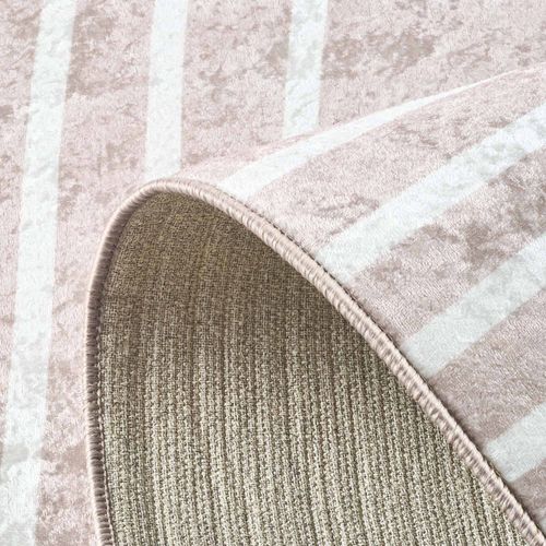 Tapis Lavable En Machine, Motif Arc-en-ciel - Beige - Grege- 120x160