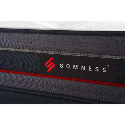 Ensemble Matelas Mémoire De Forme 90x190 Regen Ep:24cm - Sommier Noir