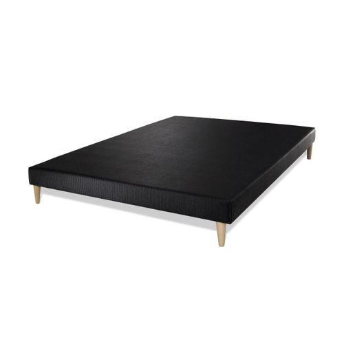 Ensemble Matelas Mémoire De Forme 140x200 Regen Ep:24cm - Sommier Noir