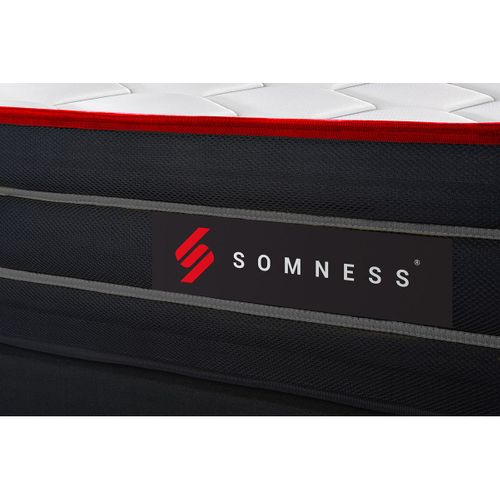 Ensemble Matelas Ressorts Ensachés Et Mémoire De Forme 160x200 Boost Ep:26cm - Sommier Blanc