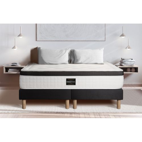 Ensemble Matelas Mémoire De Forme 160x200 Privilège Ep:26cm - Sommier Noir