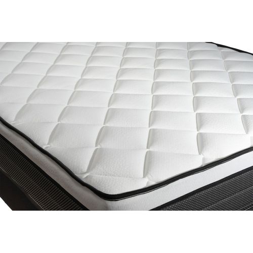 Ensemble Matelas Ressorts Ensachés Et Mémoire De Forme 160x200 Suite Ep:26cm - Sommier Noir