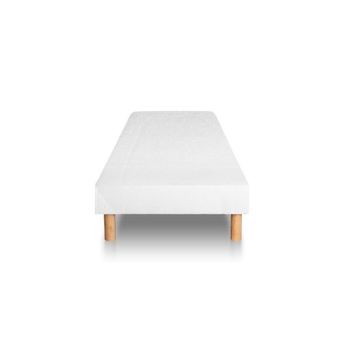 Ensemble Matelas Ressorts Ensachés Et Mémoire De Forme 90x190 Exclusive Ep:22cm - Sommier Blanc