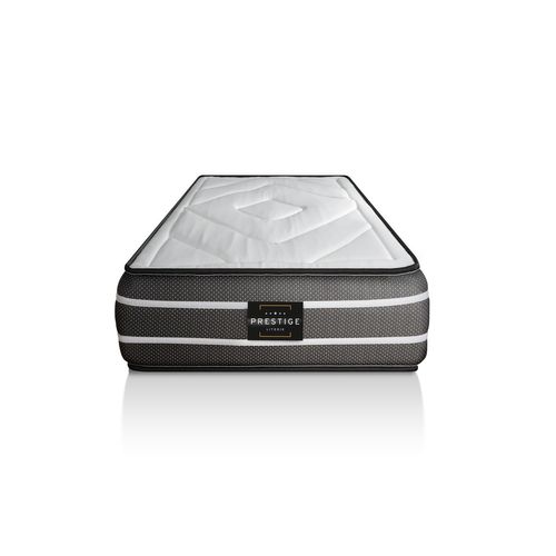 Ensemble Matelas Ressorts Ensachés Et Mémoire De Forme 90x190 Exclusive Ep:22cm - Sommier Blanc