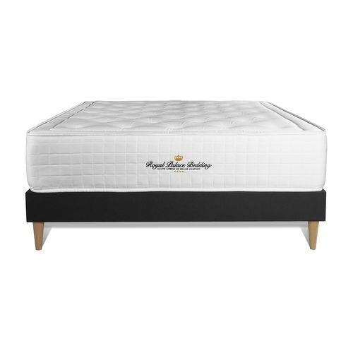 Ensemble Matelas Mémoire De Forme 160x200 Buckingham Ep:30cm - Sommier Noir