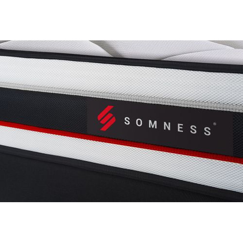 Ensemble Matelas Mousse 200x200 Form Ep:19 Cm - Sommier Kit Noir