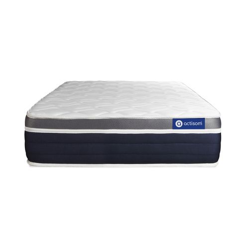 Ensemble Matelas Mémoire De Forme 90x200 Actimemo Confort Ep:26 Cm - Sommier Kit Blanc