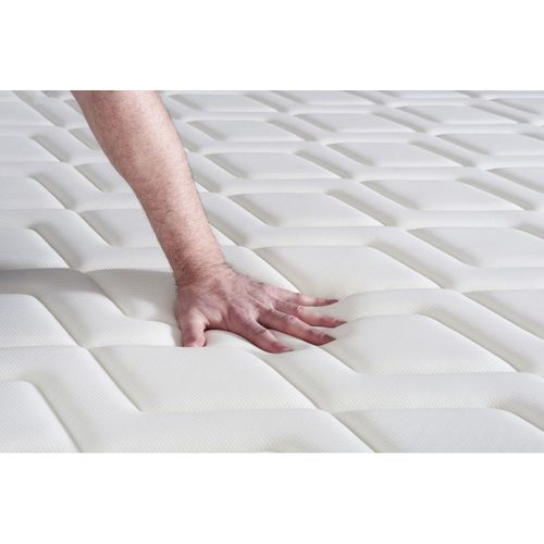 Ensemble Matelas Mémoire De Forme 90x200 Actimemo Confort Ep:26 Cm - Sommier Kit Blanc