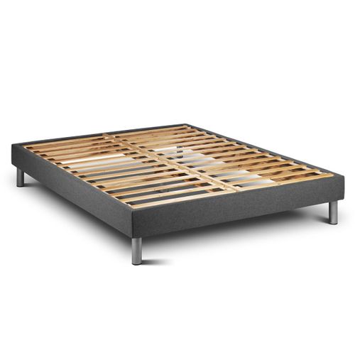 Ensemble Matelas Ressorts Ensachés Et Mémoire De Forme 160x200 Vital Care Ep:26 Cm - Sommier Kit Gri