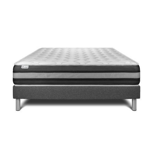 Ensemble Matelas Ressorts Ensachés Et Mémoire De Forme 160x200 Vitalspring Zen Ep:26 Cm - Sommier Ki