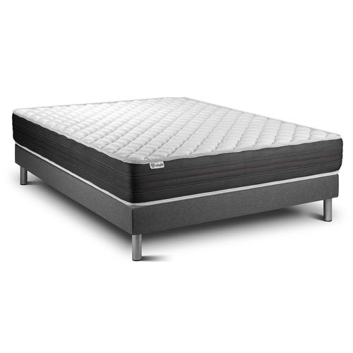 Ensemble Matelas Mousse Polyuréthane à Mémoire De Forme 140x190 Vitalmemo One Ep:24 Cm - Sommier Kit