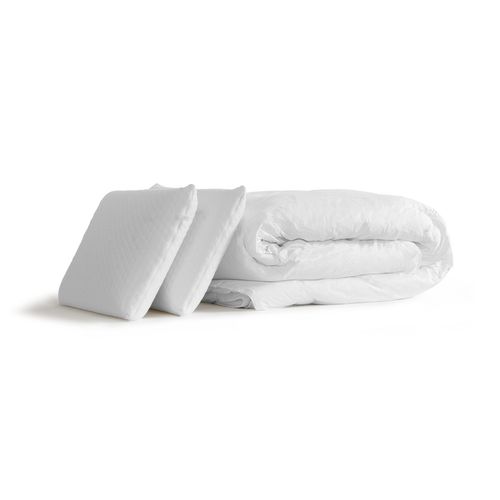 Ensemble Matelas Actimemo Dream Mémoire De Forme 160x200 Cm 5zones Confort + Sommier Kit Blanc + 2o