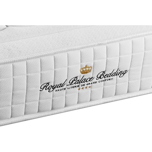 Ensemble Matelas Mémoire De Forme 160x200 Balmoral Ep:24 Cm - Sommier Kit Blanc