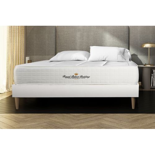 Ensemble Matelas Ressorts Ensachés Et Mémoire De Forme 160x200 Windsor Ep:26 Cm - Sommier Kit Blanc