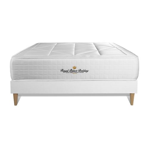 Ensemble Matelas Ressorts Ensachés Et Mémoire De Forme 160x200 Windsor Ep:26 Cm - Sommier Kit Blanc
