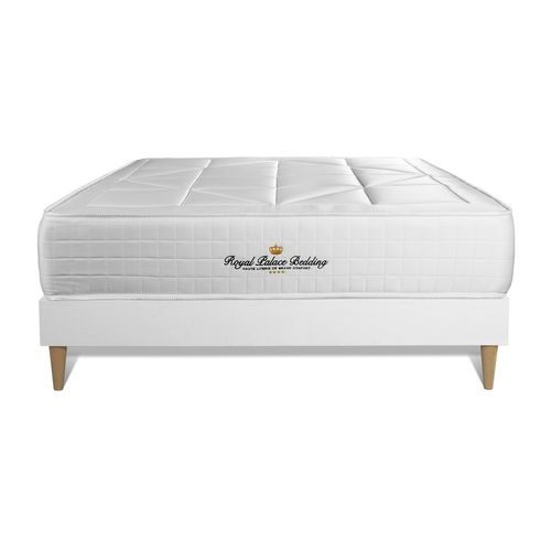 Ensemble Matelas Ressorts Ensachés Et Mémoire De Forme 160x200 Windsor Ep:26 Cm - Sommier Kit Blanc