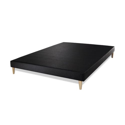 Ensemble Matelas Lancaster 180x200 + Double Sommiers Noir 90x200 + Couette + 2 Oreillers - Ressorts