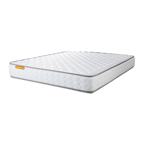 Ensemble Matelas Mémoire De Forme 140x200 Memo Ep:20 Cm - Sommier Kit Gris