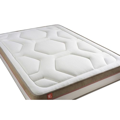 Ensemble Matelas Mémoire De Forme 180x200 Le Cosy Ep:30 Cm - Sommier Kit Beige