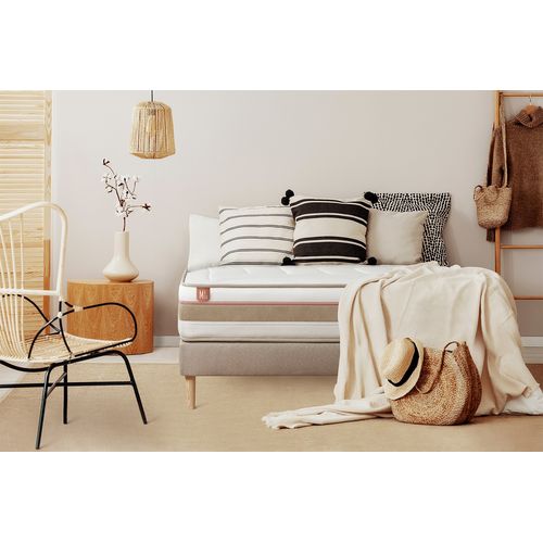 Matelas Ressorts Ensachés Et Mémoire De Forme 160x200 Le Tendre - Ep: 28cm - Confort Equilibré