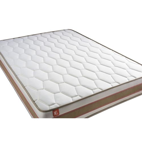 Ensemble  Matelas Le Délicat 160x200 Ressorts Ensachés Et Mémoire De Forme + Double Sommiers Blanc -
