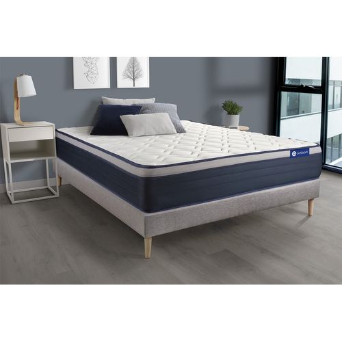 Ensemble Matelas Ressorts Ensachés Et Mémoire De Forme 180x200 Actiflex Max Ep:26 Cm - Sommier Kit G