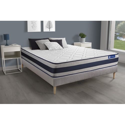 Ensemble Matelas Ressorts Ensachés Et Mémoire De Forme 160x200 Actiflex Ergo Ep:24 Cm - Sommier Kit