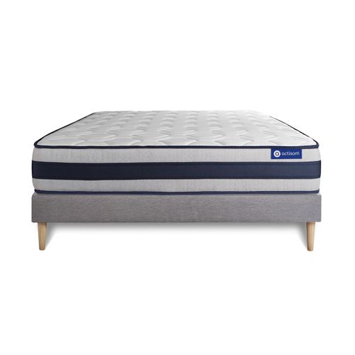Ensemble Matelas Ressorts Ensachés Et Mémoire De Forme 160x200 Actiflex Ergo Ep:24 Cm - Sommier Kit
