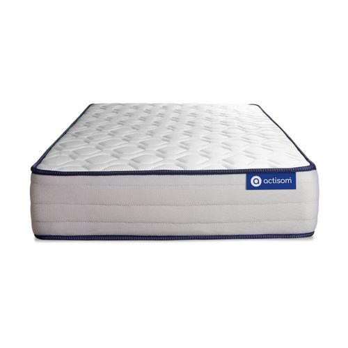 Ensemble Matelas Ressorts Ensachés Et Mémoire De Forme 90x200 Actiflex Form Ep:22 Cm - Sommier Kit G