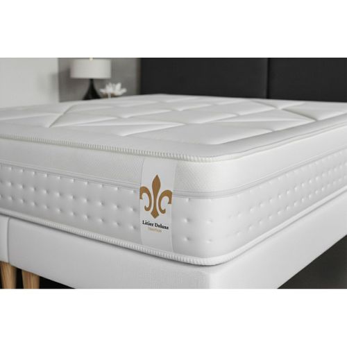 Ensemble Matelas Ressorts Ensachés Et Mémoire De Forme 140x190 Vingt-huit Ep:28 Cm - Sommier Kit Bla