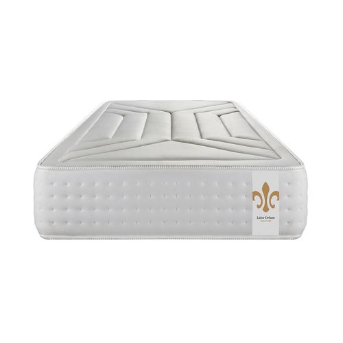 Ensemble Matelas Ressorts Ensachés Et Mémoire De Forme 90x200 Vingt-quatre Ep:24 Cm - Sommier Kit Bl