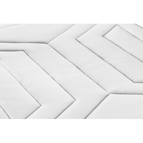 Ensemble Matelas Ressorts Ensachés Et Mémoire De Forme 90x200 Vingt-quatre Ep:24 Cm - Sommier Kit Bl