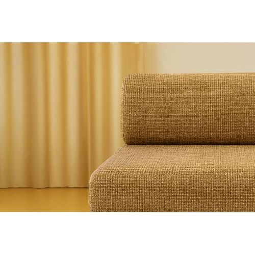 Fauteuil Modulable Et Convertible - Tissu Tweed - Jaune