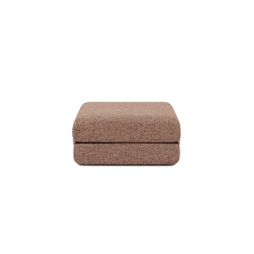 Canapé D'angle Convertible 4 Places - Tissu Tweed - Rouge