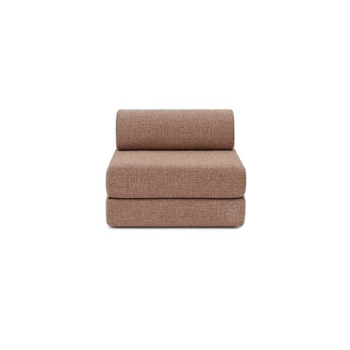 Fauteuil Modulable Et Convertible - Tissu Tweed - Rouge