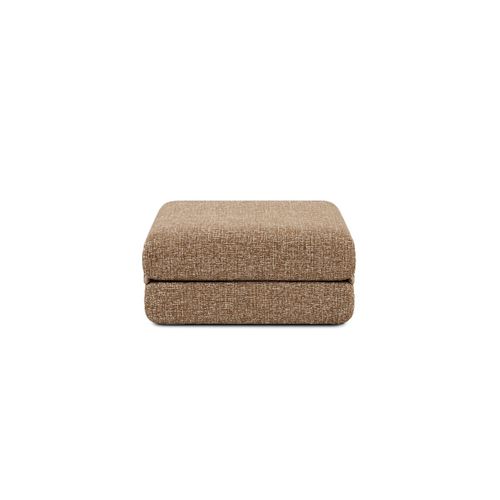 Canapé D'angle Convertible 4 Places - Tissu Tweed - Marron